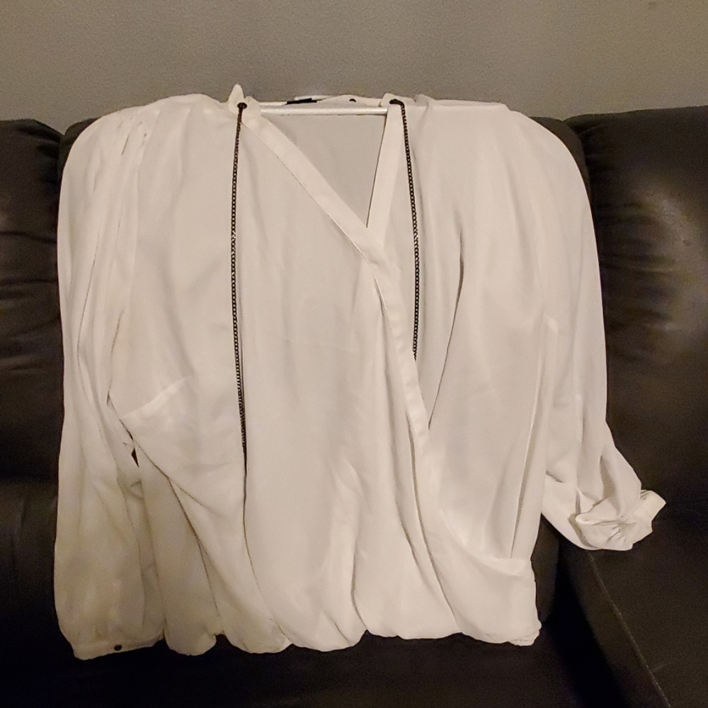CityChic White Cross top